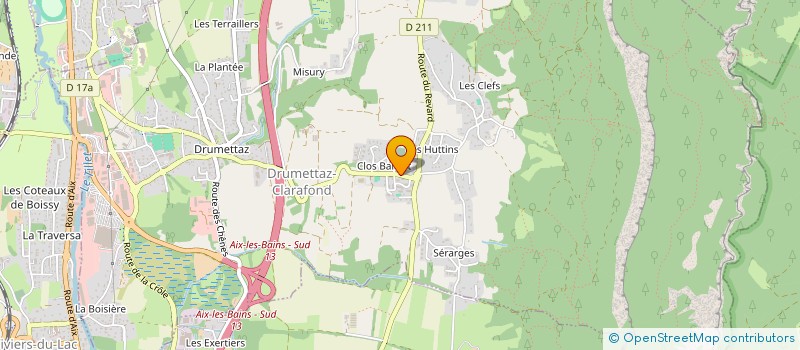 localisation de l'entreprise COMITE D'ORGANISATION DE LA FOULEE DE DRUMETTAZ-CLARAFOND  DRUMETTAZ-CLARAFOND