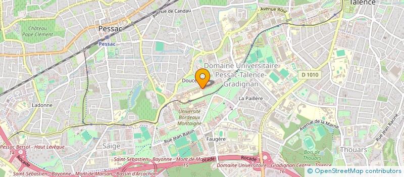 localisation de l'entreprise COMITE D'ORGANISATION DE LA RENCONTRE ARTISTIQUE ET CULTURELLE DES INSTITUTS D'ETUDES POLITIQUES - CORACIEP à PESSAC