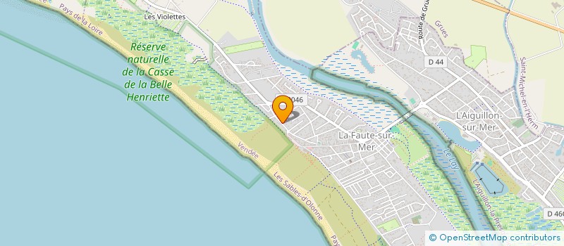 localisation de l'entreprise COMITE D'ORGANISATION DES 24 HEURES DE LA FAUTE  L'AIGUILLON-LA-PRESQU'ILE