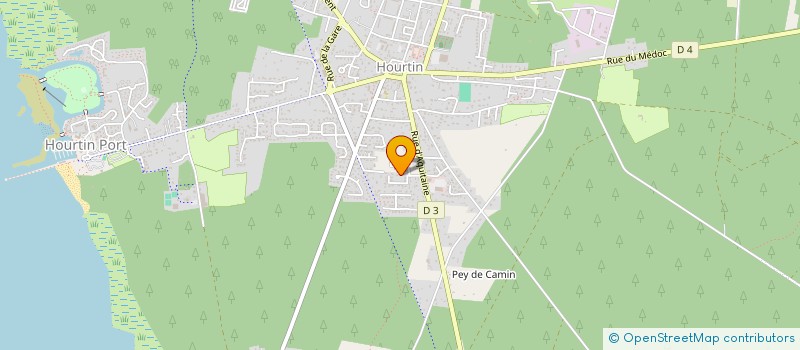 localisation de l'entreprise COMITE D'ORGANISATION DES ANIMATIONS ET DU CARNAVAL DE HOURTIN  HOURTIN