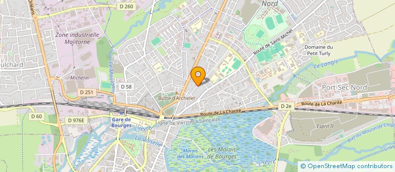 localisation de l'entreprise COMITE D'ORGANISATION DES CHAMPIONNATS D'EUROPE D'ESCRIME SENIORS 2028  BOURGES