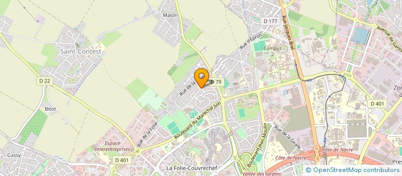 localisation de l'entreprise COMITE D'ORGANISATION DES COURANTS DE LA LIBERTE à CAEN