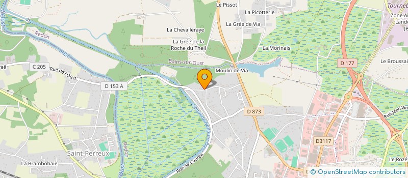 localisation de l'entreprise COMITE D'ORGANISATION DES EPREUVES CYCLISTES  REDON