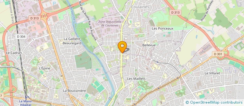 localisation de l'entreprise COMITE D'ORGANISATION DU 131EME CONGRES NATIONAL DES SAPEURS-POMPIERS DE FRANCE - SARTHE 2025 à COULAINES