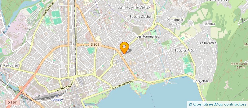 localisation de l'entreprise COMITE D'ORGANISATION DU CONCOURS UN DES MEILLEURS OUVRIERS DE FRANCE ET DES EXPOSITIONS DU TRAVAIL à ANNECY