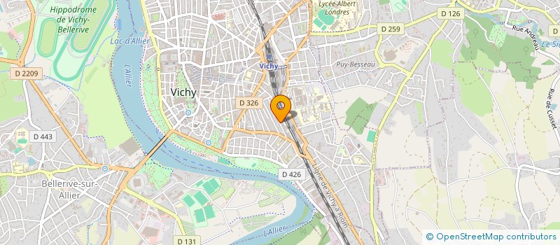 localisation de l'entreprise COMITE D'ORGANISATION DU GALA DE L'IFMK DE VICHY à VICHY