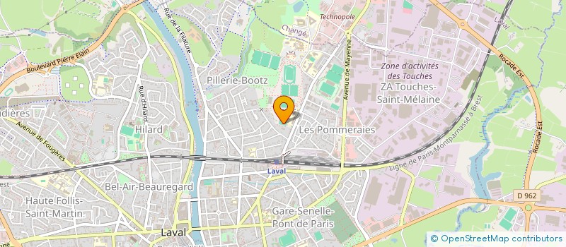 localisation de l'entreprise COMITE D'ORGANISATION DU MARATHON DES ECLUSES 53 à LAVAL