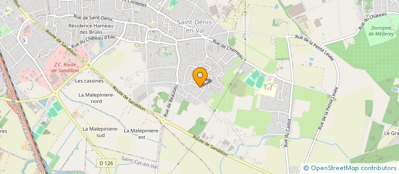 localisation de l'entreprise COMITE D'ORGANISATION DU TOUR DU LOIRET CYCLISTE à SAINT-DENIS-EN-VAL