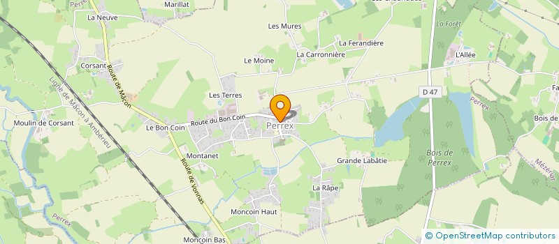 localisation de l'entreprise COMITE D'ORGANISATION JEAN LUC FELIX  PERREX