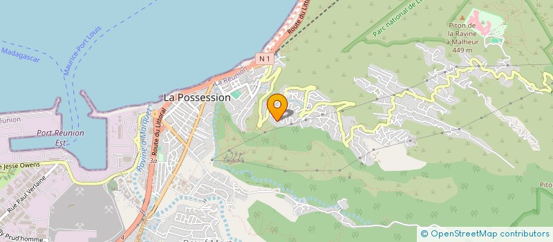 localisation de l'entreprise COMITE D'ORGANISATION OPEN DE LA REUNION à LA POSSESSION