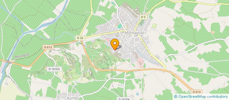 localisation de l'entreprise COMITE D'ORGANISATION RANDO VELO ET PEDESTE ( CO.RVP )  MONTAGNAC