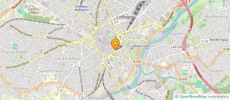 localisation de l'entreprise COMITE D'ORGANISATION SALON ANTIQUAIRES à LIMOGES