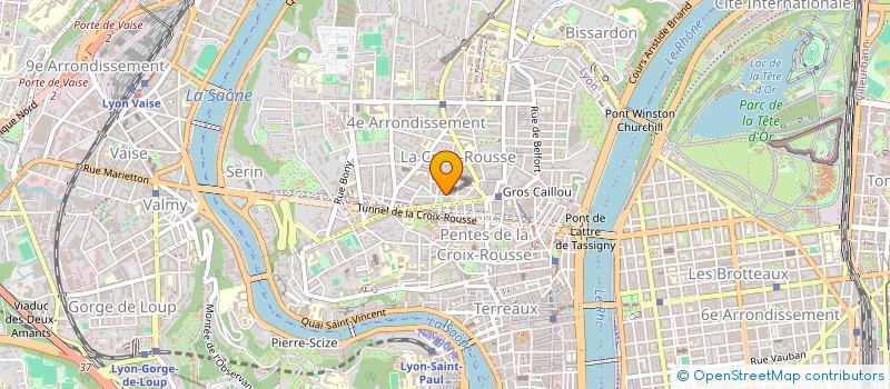 localisation de l'entreprise COMITE D'USAGERES DES SERVICES PUBLICS DE LA CROIX-ROUSSE  LYON