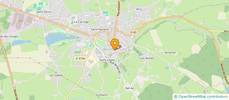 localisation de l'entreprise COMITE DE BOURBON LANCY DE LA F.N.A.C.A.  BOURBON-LANCY