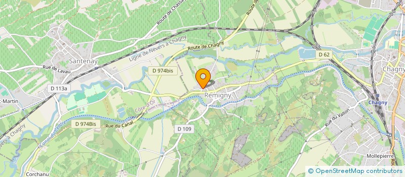 localisation de l'entreprise COMITE DE BOURGOGNE FRANCHE COMTE DE LUTTE  REMIGNY