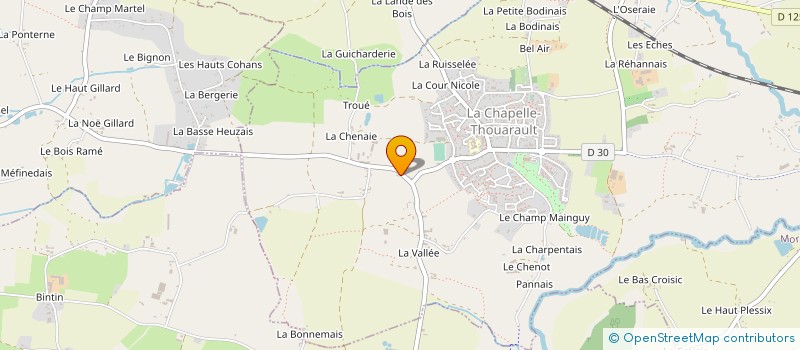 localisation de l'entreprise COMITE DE BRETAGNE DE LUTTE DE LA FFL  LA CHAPELLE-THOUARAULT