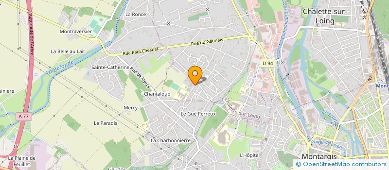 localisation de l'entreprise COMITE DE CHALETTE SUR LOING DE LA FEDERATION NATIONALE DES ANCIENS COMBATTANTS EN ALGERIE MAROC ET TUNISIE  CHALETTE-SUR-LOING