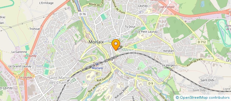 localisation de l'entreprise COMITE DE CHOMEURS ET SOLIDAIRES DU PAYS DE MORLAIX à MORLAIX