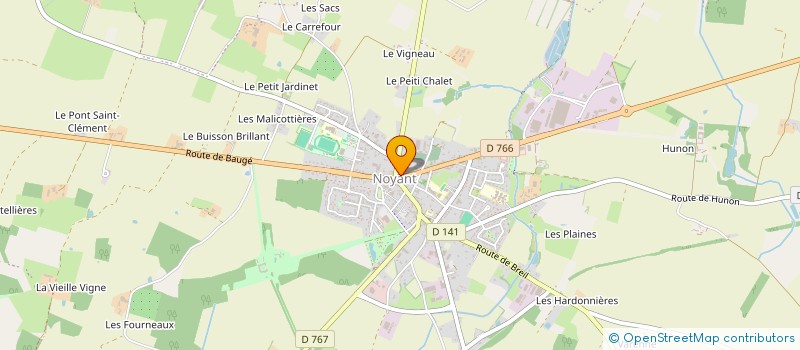 localisation de l'entreprise COMITE DE COMICE DE NOYANT  NOYANT-VILLAGES