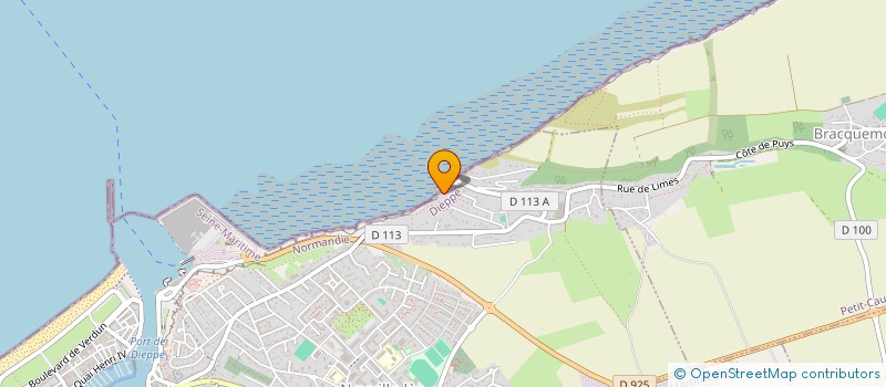 localisation de l'entreprise COMITE DE CONSERVATION ET D'UTILISATION DE LA CHAPELLE DE PUYS  DIEPPE