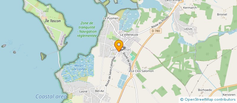 localisation de l'entreprise COMITE DE COORDINATION DES ASSOCIATIONS DE SAINT ARMEL  SAINT-ARMEL