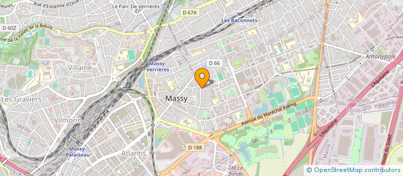 localisation de l'entreprise COMITE DE COORDINATION DES CONSEILS DE PARENTS D ELEVES DE MASSY à MASSY