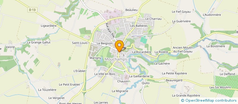 localisation de l'entreprise COMITE DE COORDINATION ET D'ANIMATION MOUCHAMPAIS à MOUCHAMPS