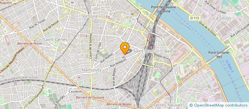 localisation de l'entreprise COMITE DE COORDINATION NOUVELLE AQUITAINE DE BASKET-BALL  BORDEAUX