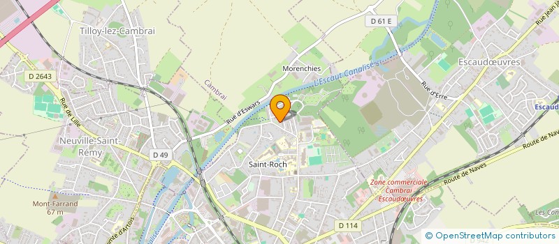 localisation de l'entreprise COMITE DE DEFENSE DES CHOMEURS à CAMBRAI