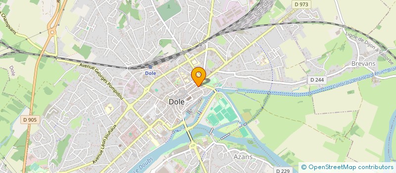 localisation de l'entreprise COMITE DE DEFENSE DES HOPITAUX PUBLICS DE DOLE à DOLE