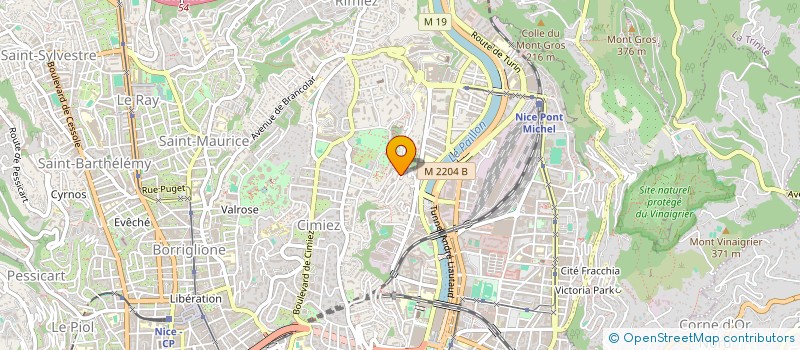 localisation de l'entreprise COMITE DE DEFENSE DES INTERETS DES QUARTIERS PASTEUR ST-PONS FLORES-CORNICHE DU FRERE MARC à NICE