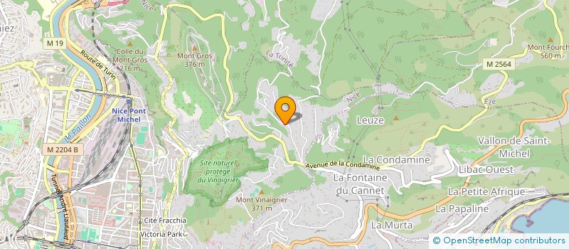 localisation de l'entreprise COMITE DE DEFENSE DES INTERETS DU COL DES 4 CHEMINS ET SES ENVIRONS à NICE