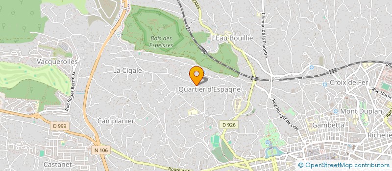 localisation de l'entreprise COMITE DE DEFENSE DES INTERETS DU QUARTIER DE LA CIGALE  NIMES