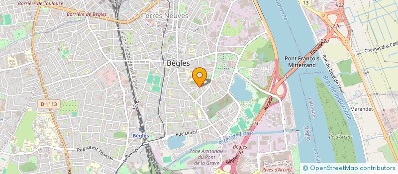 localisation de l'entreprise COMITE DE DEFENSE DES INTERETS GENERAUX ET DE BIENFAISANCE DU QUARTIER MAIRIE-BOURG  BEGLES