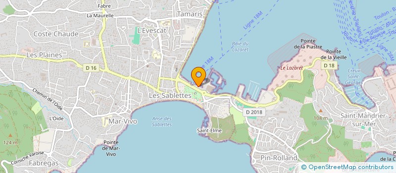 localisation de l'entreprise COMITE DE DEFENSE DES PLAISANCIERS DE LA RADE DE TOULON à LA SEYNE-SUR-MER