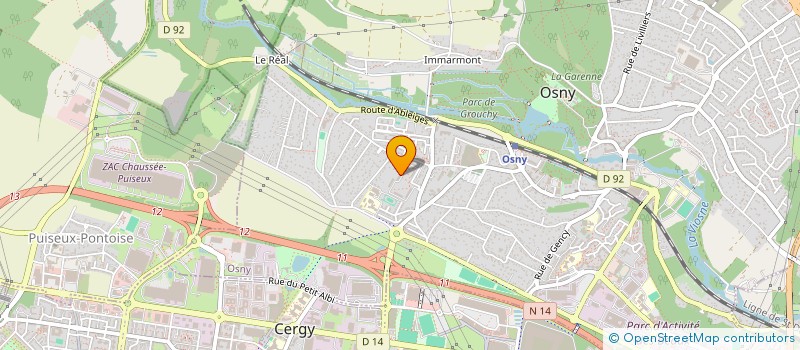 localisation de l'entreprise COMITE DE DEFENSE ET D ADMINISTRATION DES RESIDENTS D OSNY OUEST  OSNY