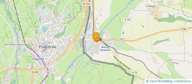 localisation de l'entreprise COMITE DE DEVELOP AGRI CERD CA  BOURG-MADAME