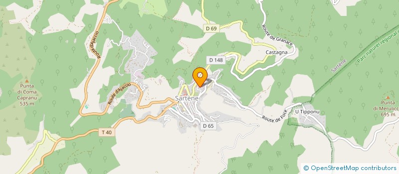 localisation de l'entreprise COMITE DE DEVELOPPEMENT DU SARTENAIS à SARTENE