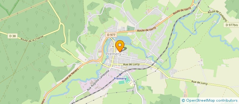 localisation de l'entreprise COMITE DE DEVELOPPEMENT TERRITOIRE D' ENTRE NIEVRES ET FORETS  PREMERY