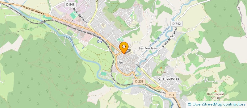 localisation de l'entreprise COMITE DE DIE CROIX ROUGE FRANCAISE à DIE