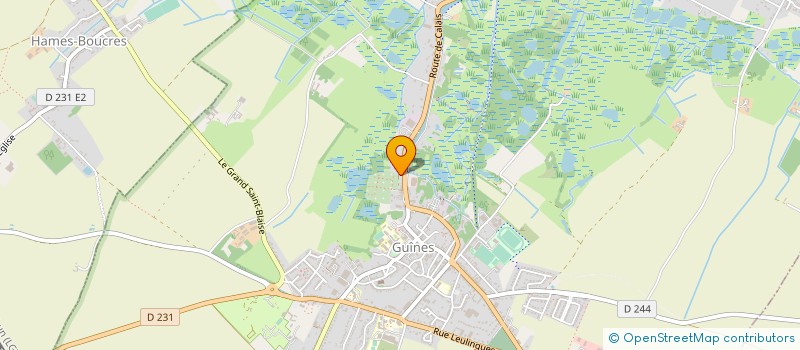 localisation de l'entreprise COMITE DE DUCASSE DU BATELAGE  GUINES