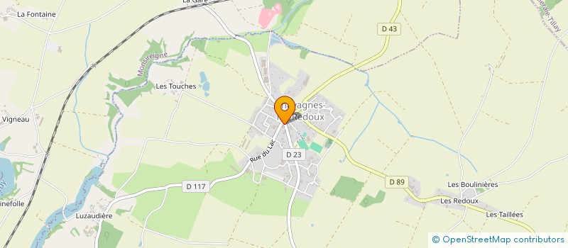 localisation de l'entreprise COMITE DE FETES CHAVAGNES LES REDOUX  CHAVAGNES-LES-REDOUX