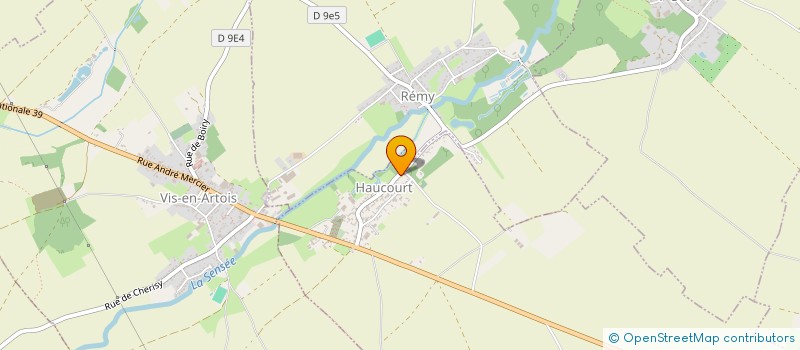 localisation de l'entreprise COMITE DE FETES DE HAUCOURT  HAUCOURT