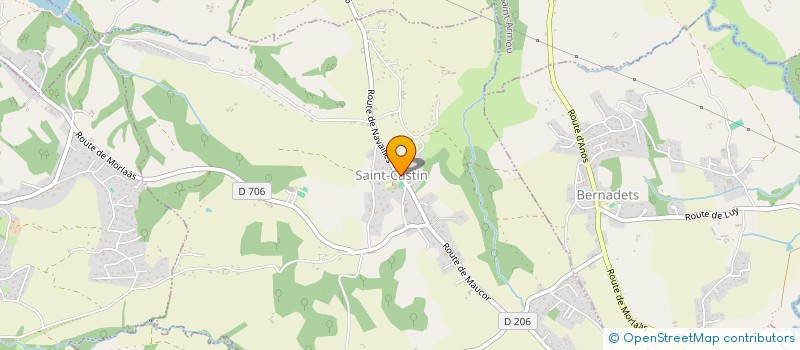 localisation de l'entreprise COMITE DE FETES DE SAINT CASTIN  SAINT-CASTIN