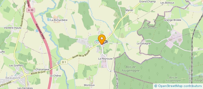 localisation de l'entreprise COMITE DE FLEURISSEMENT  DOMSURE