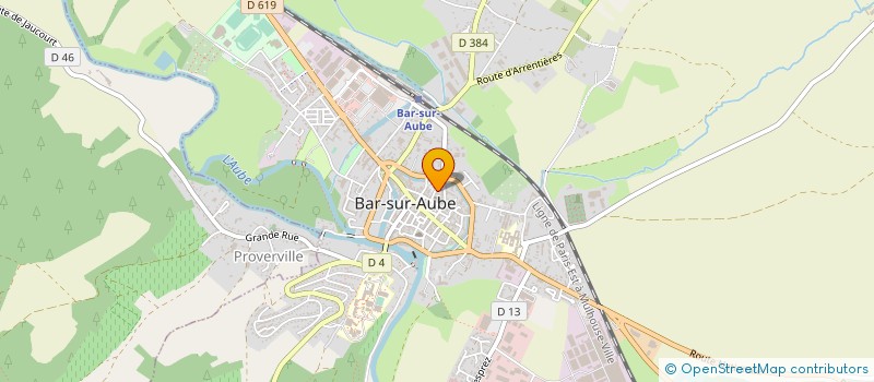 localisation de l'entreprise COMITE DE FOIRE DE BAR SUR AUBE  BAR-SUR-AUBE