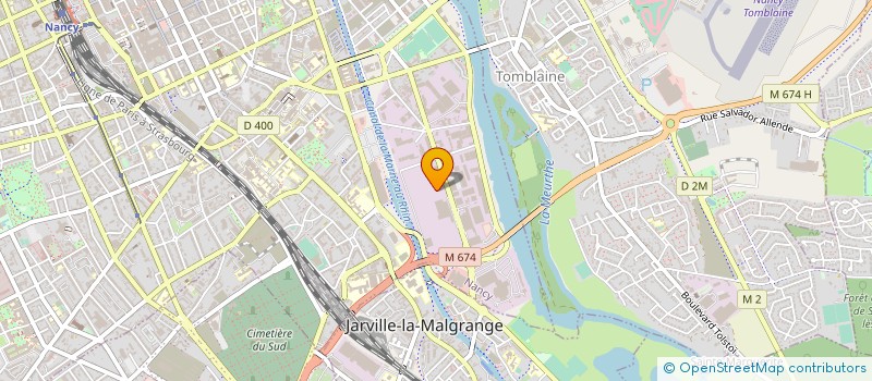 localisation de l'entreprise COMITE DE FORMATION PERMANENTE DE L IFMEM DU CHU DE NANCY  NANCY