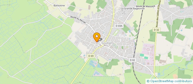 localisation de l'entreprise COMITE DE GESTION à SOULLANS