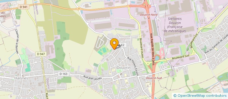 localisation de l'entreprise COMITE DE GESTION DE L'ATELIER EDUCATIF DE MENUISERIE DU CERCLE DE SPORTS ET LOISIRS DE LA CITE SAINT-ELIE à HAISNES