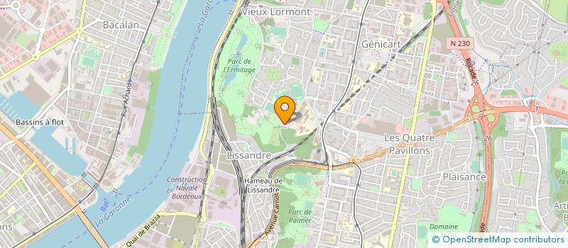 localisation de l'entreprise COMITE DE GESTION DES CENTRES DE VACANCES DE LA VILLE DE LORMONT  LORMONT